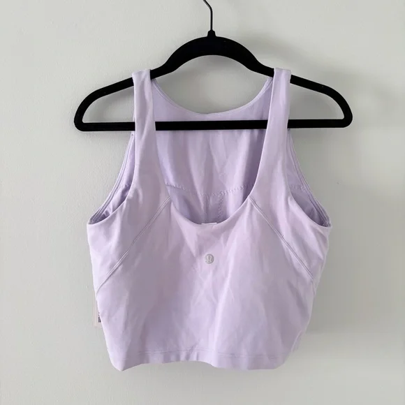 lululemon - NWT align high neck tank top light support nulu buttery soft purple - Picture 4 of 7